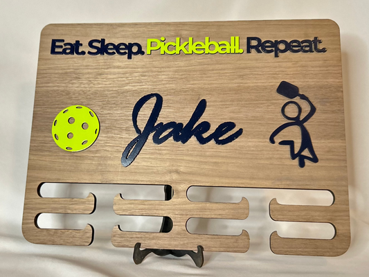 Medal and Ribbon Holder - Pickleball