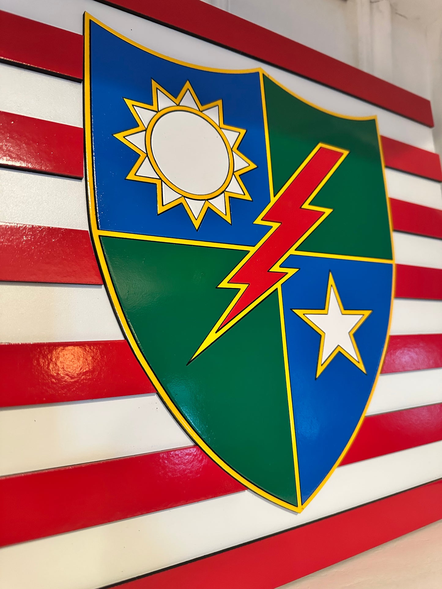 Every Day Heroes - Wood US Flag Replica with Ranger DUI